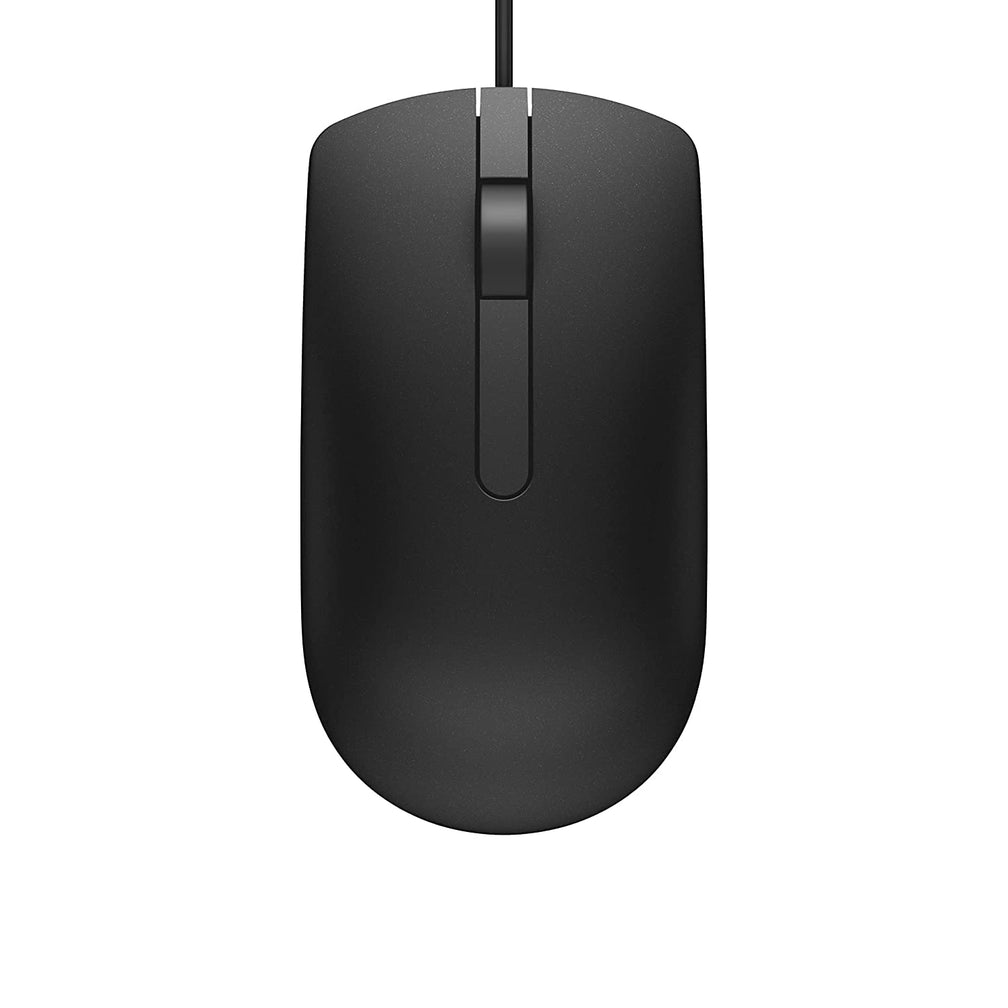 Dell MS116 Wired Optical Mouse, 1000DPI, LED Tracking, Scrolling Wheel, Plug and Play