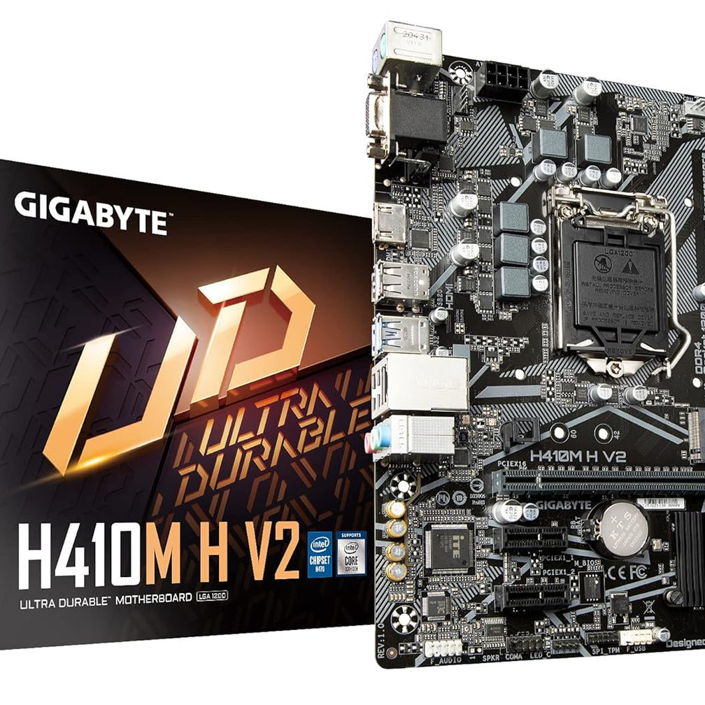 GIGABYTE H410M H V2 Ultra Durable MicroATX Motherboard DDR4 DIMM